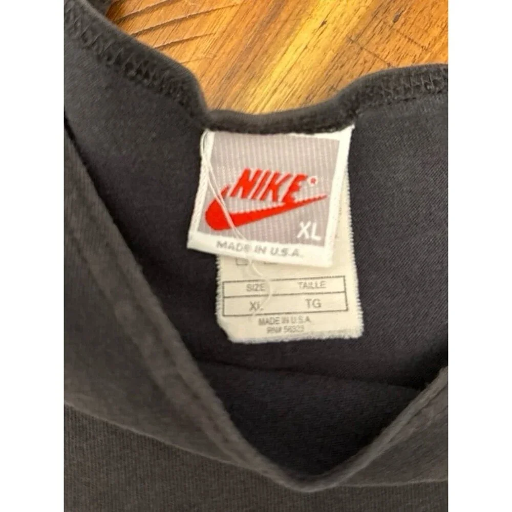 Vintage 90s Y2K Nike Just Do It Tank Top Men’s XL Faded Black Distressed Graphic